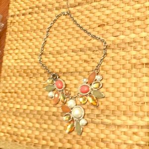 New:  floral statement necklace